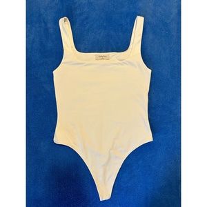 Babaton Women's Contour Squareneck Bodysuit Medium White